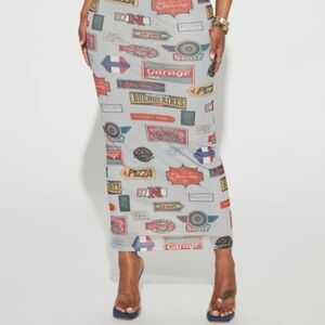 Maxi Dress - Grey/combo